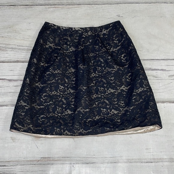 Misha Nonoo Mini Skirt Cream Black Lace Size 0 XS - Picture 9 of 13